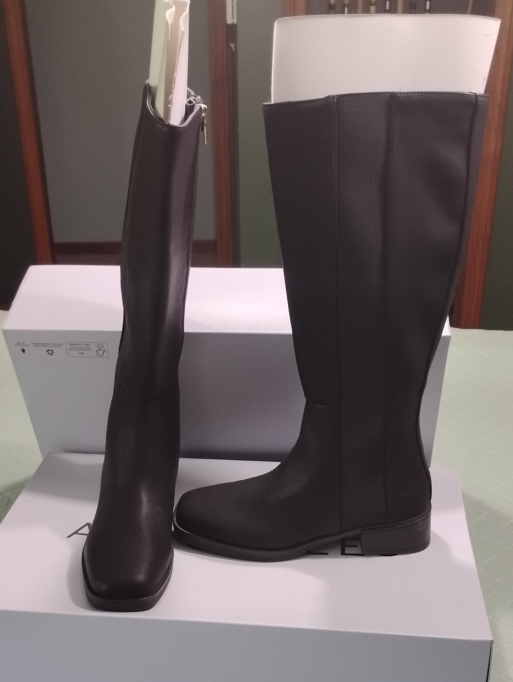 AEROSOLES Tall Black Over-the-Knee Riding Boots
